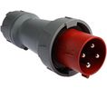 MENNEKES, PowerTOP Plus IP67 Red Cable Mount 3P + E Industrial Power Plug, Rated At 125A, 400 V