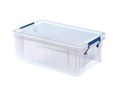 Boîte de rangement, 340x215x140mm, 10l, Plastique, Transparent