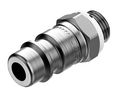Quick Coupling Plug, G1/8", Brass, Pack of 10 pieces