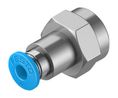 Liitin, Paineilma, Messinki, 23.9mm, G1/8", naaraskierre, 10 kappaleen pakkaus