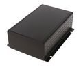 Enclosure with Integrated Flanges, Extruded Aluminium, 160x123x53mm, Black Anodized, IP54