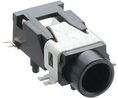 Jack Socket, Right Angle, Tin / Silver, 3.5 mm, Poles - 3
