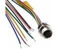Circular Connector, 2A, M12, Socket, Straight, 300mm, Poles - 7