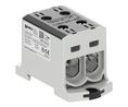 Insulated Universal Connector, Screw, 2 Poles, 1kV, 245A, Black / Grey