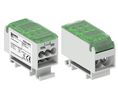 OJL-liitin, Ruuvi, 2 Navat, 1.5kV, 80A, Vihreä / Harmaa