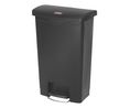 Rubbermaid Commercial Products Slim Jim 50L Black Pedal PE Waste Bin