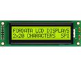 Fordata FC2002D01-FHYYBW-51SE FC Alphanumeric LCD Alphanumeric Display, Green, Yellow on Yellow-Green, 2 Rows by 20