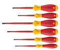 Wiha 3201 ZK6 Pozidriv; Slotted Insulated Screwdriver Set, 6-Piece
