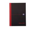 Black n Red A5 Casebound Hardcover Notepad, 96 Ruled Sheets
