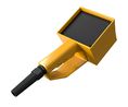 Rose Pilot Series Yellow Polyamide Handheld Enclosure, Display Window, IP65, 85 x 85 x 191mm 85x191mm Gul Polyamid IP65