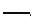 Lapp UNITRONIC Coiled 0.14 mm² 18 Core Power Cable, Black Polyurethane PUR, 0.5m