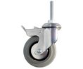 Guitel Hervieu Braked Swivel Castor Wheel, 90kg Capacity, 125mm Wheel, 125mm, 90kg