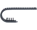 Igus 1400, e-chain Black Cable Chain - Flexible Slot, W50 mm x D21mm, L1m, 48 mm Min. Bend Radius, Igumid G, 50, 1m, Igumid G, Svart