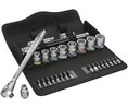 Wera 29-Piece Metric 3/8 in Standard Socket/Bit Set with Ratchet, 6 point; Hex Bit; Phillips Bit; Pozidriv Bit; Torx Bit