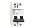 Lovato ModuLo P1MB MCB, 2P, 2A Curve B, 230V AC, 80V DC, 10 kA Breaking Capacity