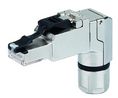 Modulär kontakt, Kontakt, RJ45, CAT6a, Vinkelrät, Positioner - 4, Antal kontakter - 4, Skärmad