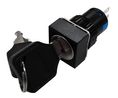 Industrial Keylock Switch 16mm 1CO 220 VAC 2-Pos 90° Momentary Function