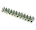Terminal Strip, White, 41A, 400V, Poles - 12, Pack of 5 pieces