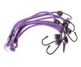 Bungee Cord with 8 Hooks, 8 x 800mm, Pink / Purple