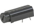 Fuse Holder 5 x 20 mm 10MOhm 250V 10A Black Thermoplastic PCB IP40