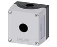 Switch Enclosure, 1 Command Point, 85x85x68mm, Grey, SIRIUS ACT