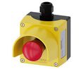 Emergency Stop Switch Assembly with Collar 2NC IP66 / IP67 / IP69 / IP69K Spring Terminal SIRIUS ACT