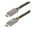 Cable, USB C-kontakt - USB C-kontakt, 1m, USB 4.0, Silver