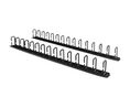 19-tums vertikal kabelhantering för serverrack, D-ringkrokar, 40U, Stål, Svart