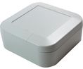 Low Profile Case WP 100x100x40mm Grey ASA IP67