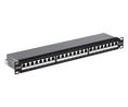 Patch Panel, 24 Ports, Shielded, CAT6a, 44mm