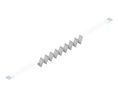 Folding Flat Flexible Cable, Cores - 10, Pitch Spacing - 1mm, 500V, 200mm, White, Pack of 5 pieces