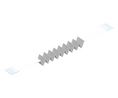 Câble flexible plat, type 1, Conducteurs - 50, Espacement de pas - 0.5mm, 500V, 500mm, Blanc