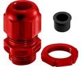 Cable Gland, 4 ... 14mm, M20, Polyamide, Red, Pack of 10 pieces
