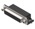 D-Sub Connector with Hex Screw, 10.3mm, Angled, Socket, DB-25, PCB Pins