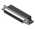 D-Sub Connector with Hex Screw, 10.3mm, Angled, Socket, DC-37, PCB Pins