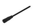 Cable Assembly, Polyamide 6.6, M12 Socket - Bare End, 8 Conductors, 2m, IP67, Straight, Black