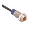 RS PRO Amber Panel Mount Indicator, 24 V, Lead Termination, IP67