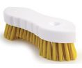 Soft/Hard Bristle Yellow Scrubbing Brush, PET bristle materialx205mm
