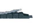 Igus 15, e-chain Black Cable Chain - Flexible Slot, W15 mm x D17mm, L1m, 38 mm Min. Bend Radius, Polymer, 15, 1m, Svart