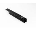 Betaduct 916 Black Slotted Panel Trunking - Open Slot, W50 mm x D50mm, L2m, PVC, 50, 2m, Svart