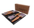 Cottam 25.4 mm, 50.8 mm, 76.2 mm Synthetic Paint Brush Set with Flat Bristles