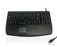 Ceratech KYB500-730V2C Wired USB Compact Touchpad Keyboard, QWERTY (UK), Black