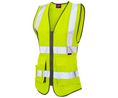 Leo Workwear Yellow Hi-Vis Hi Vis Vest, S