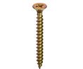 Pozidriv Countersunk Steel Wood Screw, Yellow Passivated, Zinc Plated, 4.5mm Thread, 0.79in Length, 20mm Length, Pack of 100 pieces
