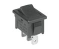 Rocker Switch, 6 A / 10 A, 1CO, 250V, ON-ON, Black