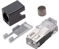 Modulaaripistoke, Urosliitin, RJ12, CAT5, Suora, Asennot - 6, Kontaktien määrä - 6, Suojattu