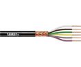 Multicore Cable, CY Copper Shield, PVC, 4x 0.5mm², 100m, Black