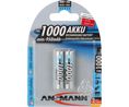 Rechargeable Battery, Ni-MH, AAA, 1.2V, 1Ah, Pack of 2 pieces