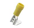 Spade Connector, Partially Insulated, Yellow, 4 ... 6mm², Plug / Socket, Pack of 100 pieces
