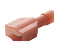 Spade Connector, Insulated, Red, 0.5 ... 1.5mm², Plug, Pack of 50 pieces